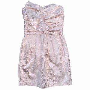 Gianni Bini Pink Snake Print Mini Dress